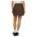 Back view of All About Eve Vanner Mini Skirt - Womens in colour Coffee.