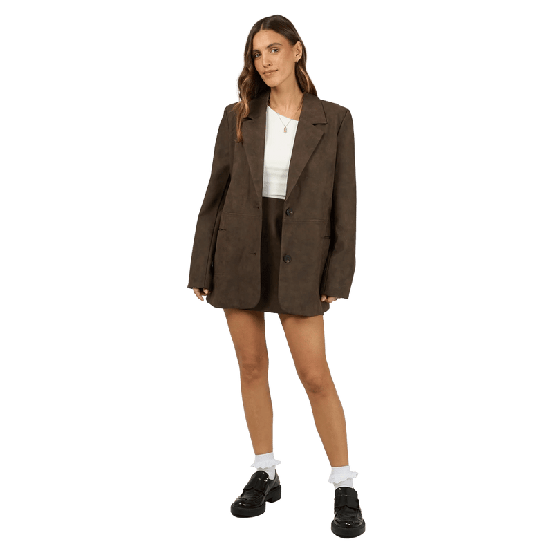 Full view of All About Eve Vanner Blazer - Womens in colour Coffee,