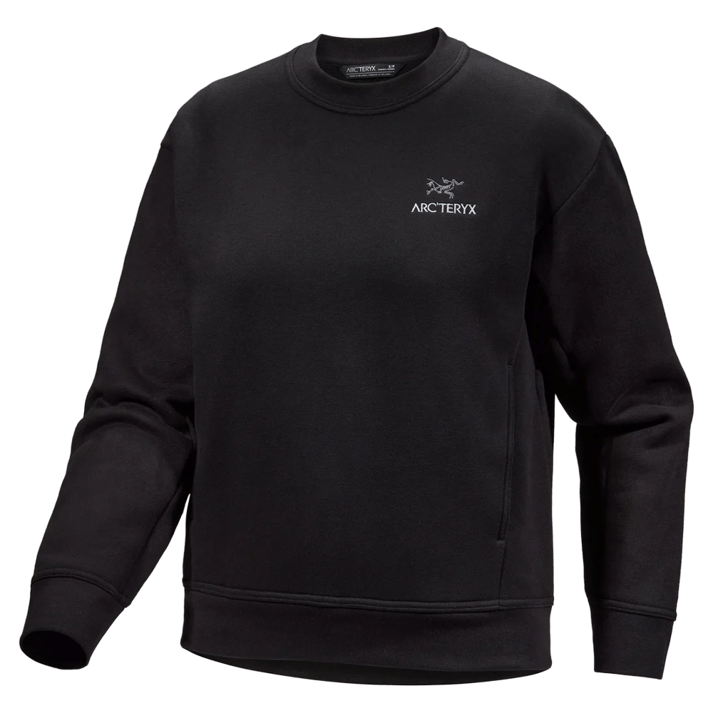 View if Arcteryx Emblem Fleece Crew - Womens in colour Black.