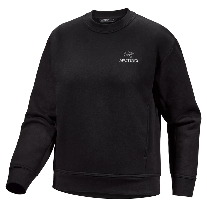 View if Arcteryx Emblem Fleece Crew - Womens in colour Black.