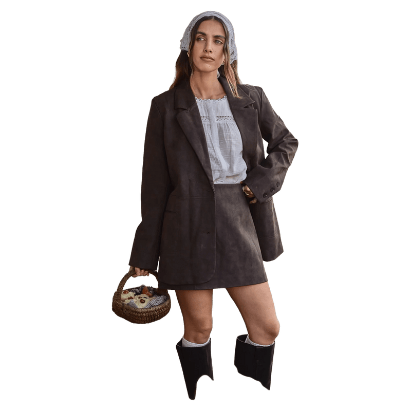 Front view of All About Eve Vanner Blazer - Womens in colour Coffee,
