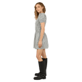 Side full Front view of All About Eve Twiggy Mini Dress - Womens in colour Check.