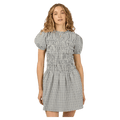 Front view of All About Eve Twiggy Mini Dress - Womens in colour Check.