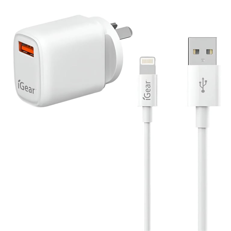 Power Charger Lightning Cable Combo