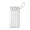 Power Bank 10000mAh Dual USB with Built-in Cabels