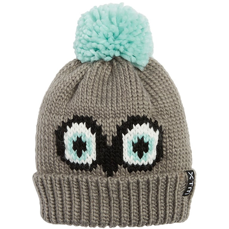 Main view of the XTM Jumble Beanie, kids model, owl.