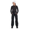 Front view of youth wearing the Rojo She Ripz Ski Pants - Kids in colour True Black