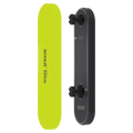 Black Knog Scout Bike Alarm and Finder device with mounting screws and a neon yellow silicone protective cover.