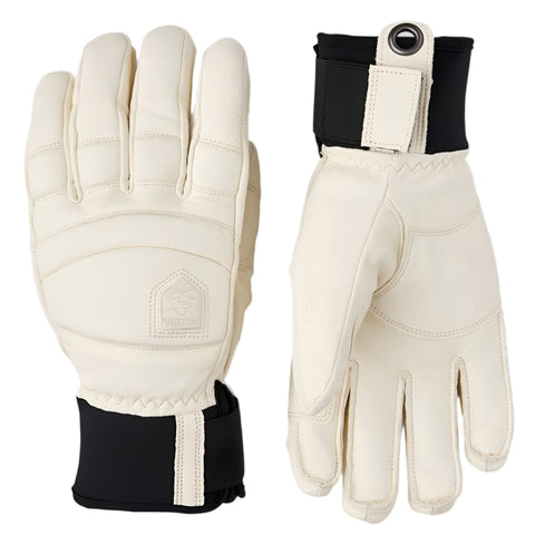 スキー Hestra Leather Fall Line 3 Finger Fall Line 3-finger - Black | Hestra Gloves