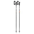 Leki Neolite Airfoil Ski Poles_Black Shaft with white Leki branding and ergonomic black grip and handle_black basket