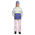Front view of girl wearing Rojo Mini Me Jo Ski Jacket - Kids in colour Sorbet