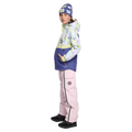 Front view of girl wearing Rojo Mini Me Jo Ski Jacket - Kids in colour Sorbet