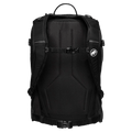 Back view of the mmmut Nirvana 22L Backpack in Black colourway, unisex model