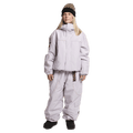 Front view of woman wearing the Rojo Nine Oh Ski Jacket - Womens in Thistle