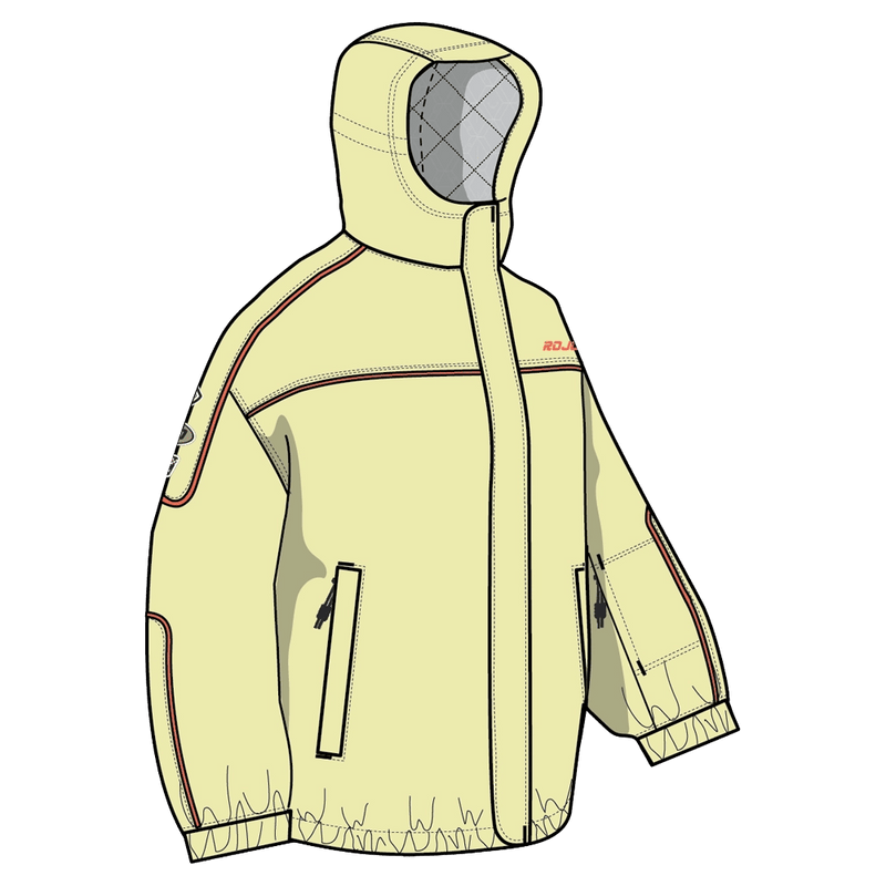 view of the Rojo Nine Oh Ski Jacket - Womens in Wax yellow