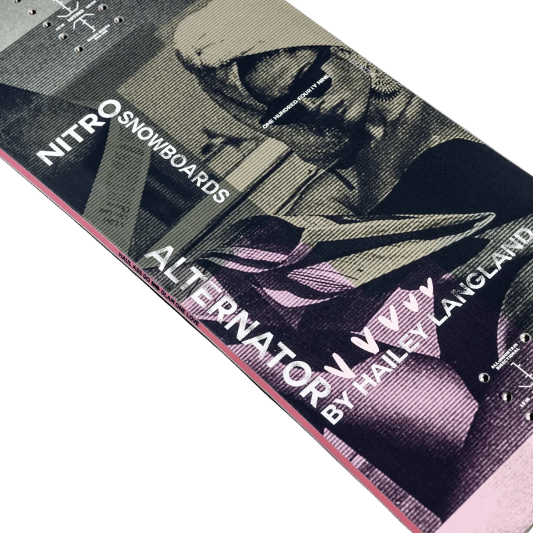 Nitro 2027 Alternator X Hailey Snowboard graphic close up