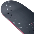 Nitro 2027 Fate Pro Snowboard close up of nose showing cat paw prints