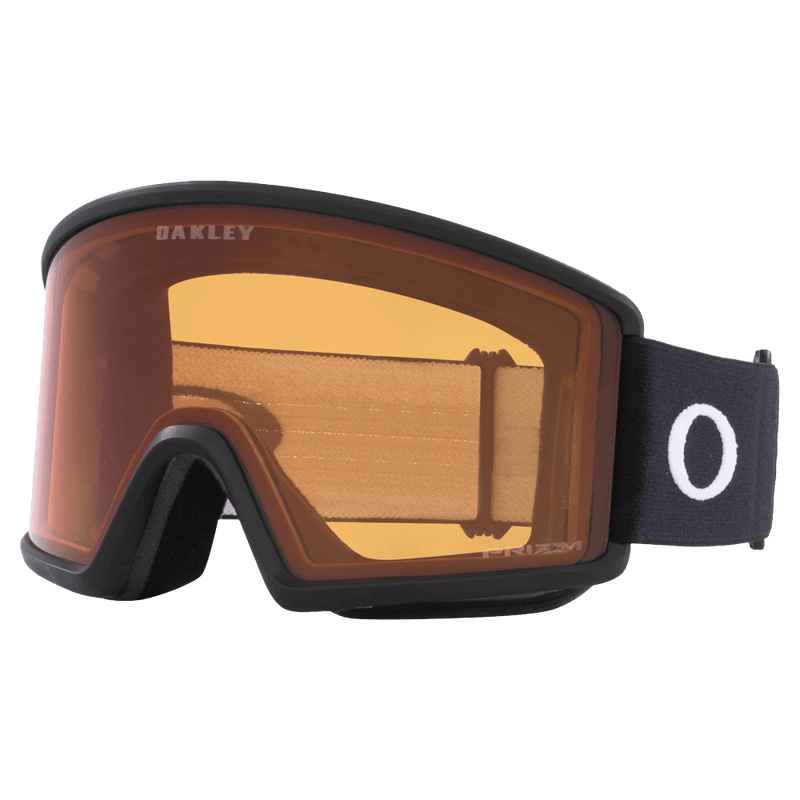 Main view of the Oakley Target Line XL Goggles in Matte Black, Prizm Persimmon lens, unisex model