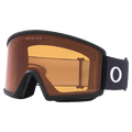 Main view of the Oakley Target Line XM Goggles in Matte Black, Prizm Persimmon lens, unisex model