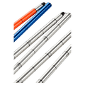 Ortovox Aluminium Avalanche Probe 240 PFA segments in silver, blue, and orange with printed depth markings.