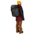 Back of Backpacker view of the OSPREY Mountain Bound Boot Pack + Black Bags,  26/27 Unisex's model