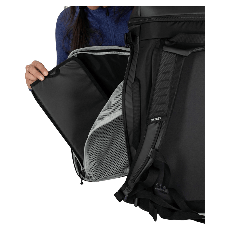 Extra view of the OSPREY Mountain Bound Boot Pack + Black Bags,  26/27 Unisex's model