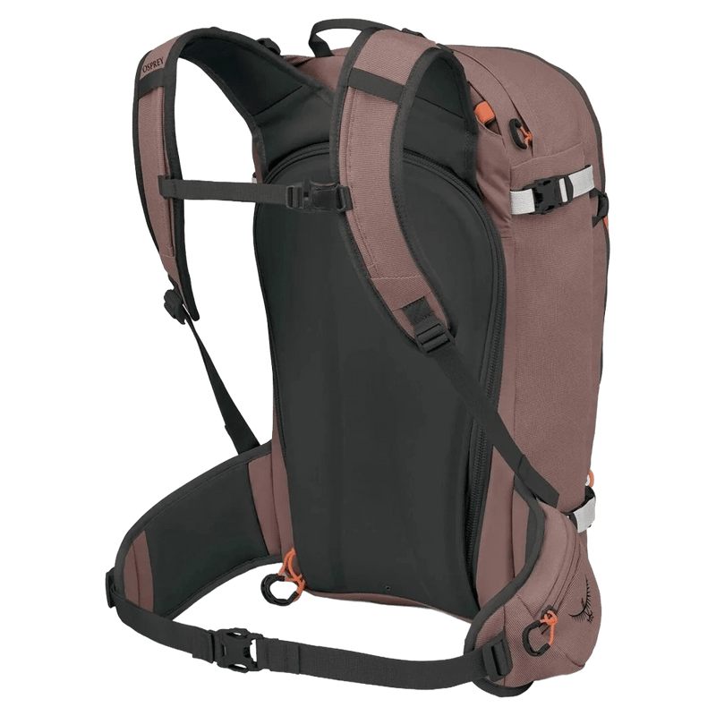 Back view of the OSPREY Sopris 32L Magma Brown_Raven Black Bags,  26/27 Unisex's model