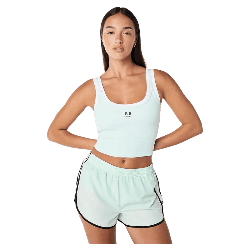 Main view of the PE NATION Forward Tank Hint of Mint/Optic White Tops,  26/27 Womens's model
