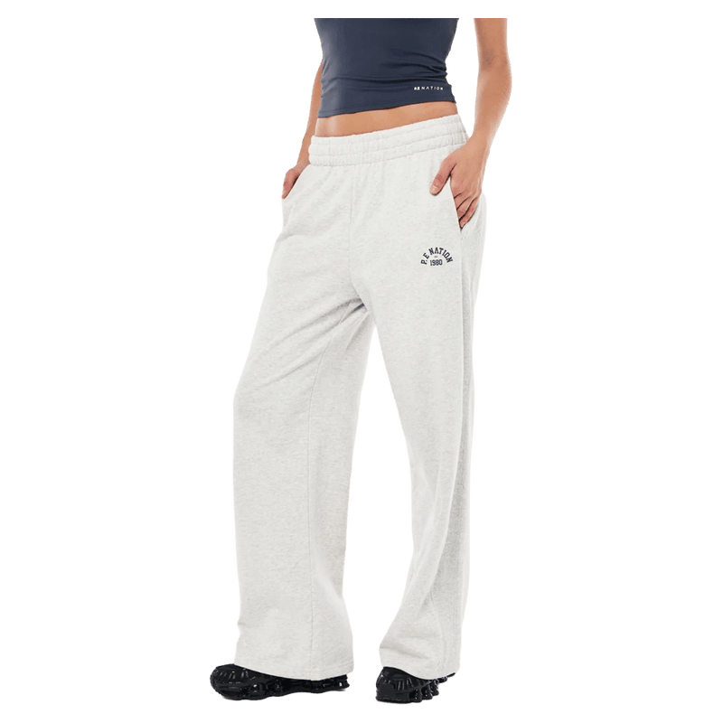 Main view of the PE NATION Swerve Tackpant Grey Marle Pants,  26/27 Womens's model