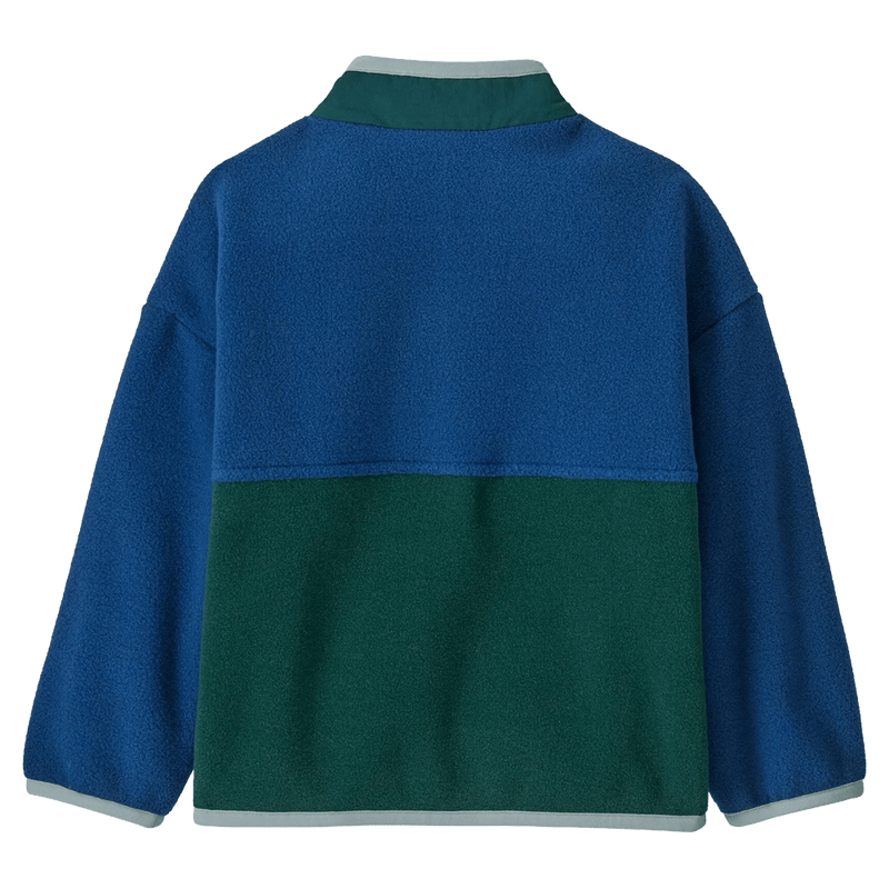Back view of the Patagonia Baby Synch jacket Clement Blue 60970BKPL Fashion,  26/27 Kids's model