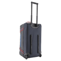 Upright view of the Patagonia Black Hole®_Wheeled_Duffle_70L_SmolderBlue_AnimatedRed 49382 Bags,  26/27 Unisex's model