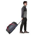 Rolling view of the Patagonia Black Hole®_Wheeled_Duffle_70L_SmolderBlue_AnimatedRed 49382 Bags,  26/27 Unisex's model