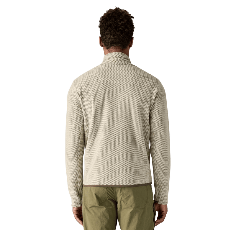 4 view of the Patagonia R1 Air Zip Neck Pelican 40246PLCN Fashion,  26/27 Unisex's model