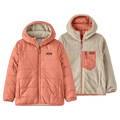 Main view of the Patagonia Reversible Ready Freddy Hoody - Moment Pink 68095MNTP Fashion,  26/27 Unisex's model