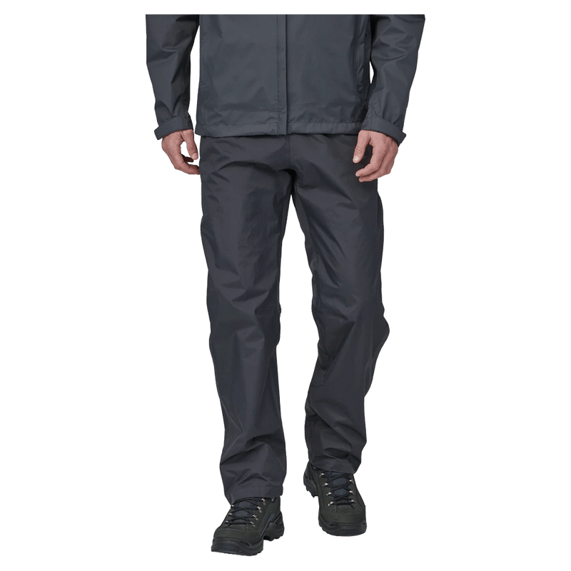 2 view of the Patagonia Torrentshell 3L Rain Pants Black_ 85266BLK Fashion,  26/27 Unisex's model