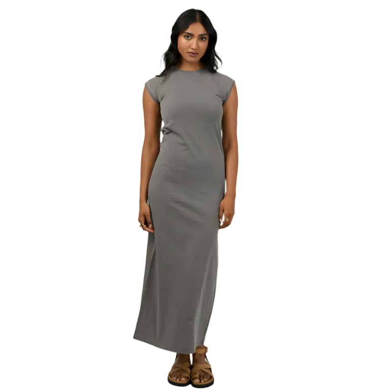 Washed Raglan Maxi Dress - Womens