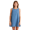 Front view of Billabong Skies Shift Dress - Kids in Salt Washed,