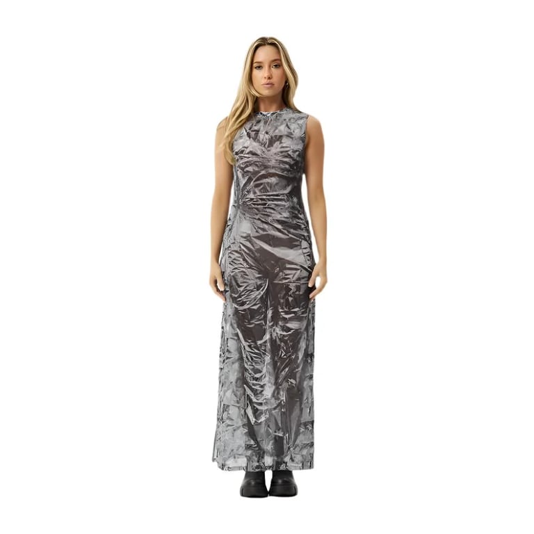 Silver Lining Sheer Dress - Womens