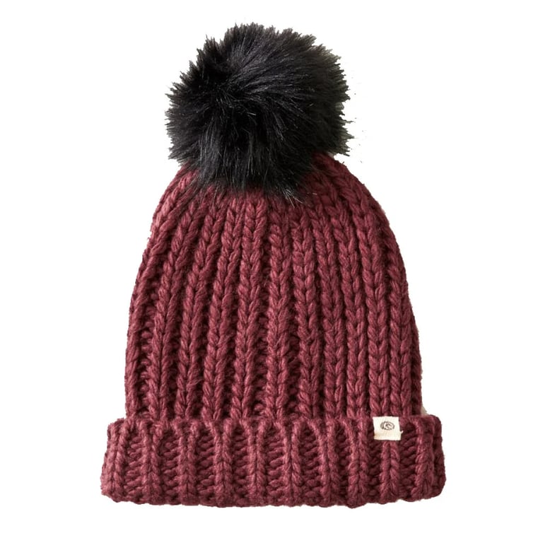 Chunky Fur Pom-Pom Beanie
