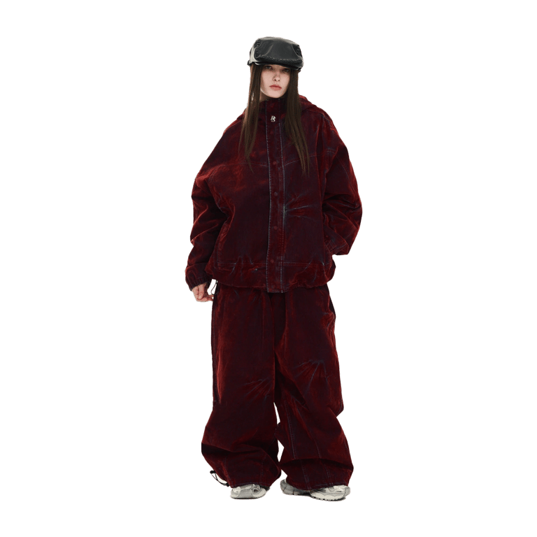 DSXBS Super Wide Pintuck Wax Real Denim Snowboard Pants