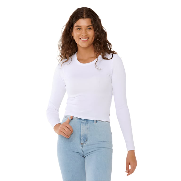 Classic Ribbed L/S Tee - Womens