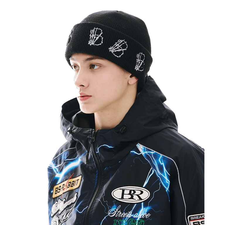 Skeletal Hand B Embr Beanie