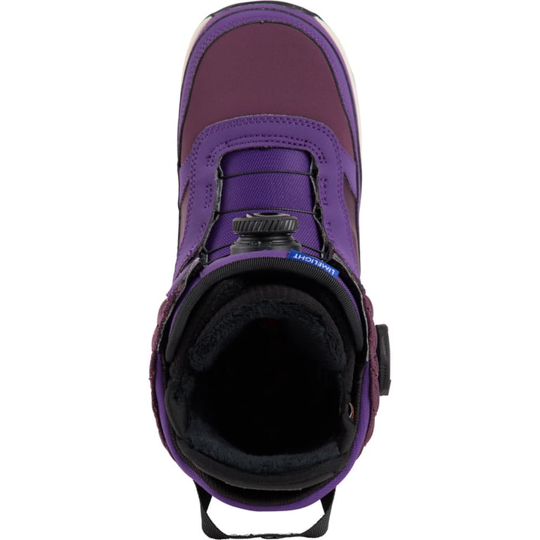 Birdseye view Burton Limelight BOA Snowboard Boots Imperial Purple- Womens