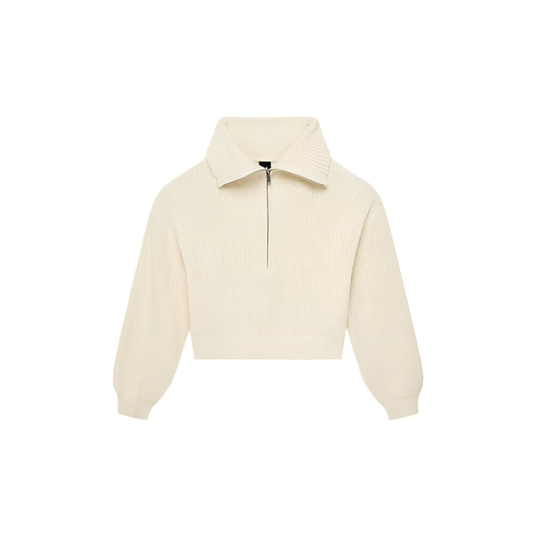 High Season Zip Neck Knit Jumper - Womens