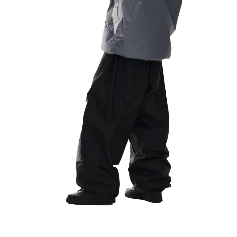 Dual Tone Super Wide Jogger Snowboard Pants