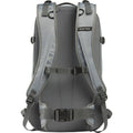 Back view of the Burton Sidehill Backcountry Backpack in Sharkskin colourway, unisex's model