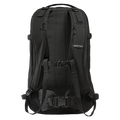 Back view of the Burton Sidehill Backcountry Backpack in True Black colourway, unisex's model
