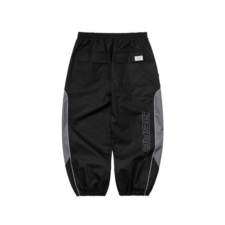 Light Weight Reflective Line Super Wide Jogger Snowboard Pants
