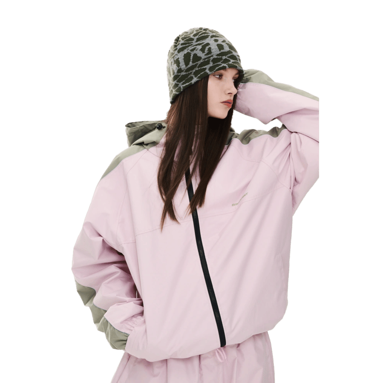 Light Weight Reflective Line Hooded Snowboard Jacket
