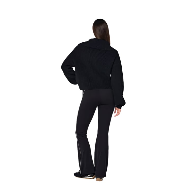 High Season Zip Neck Knit Jumper - Womens